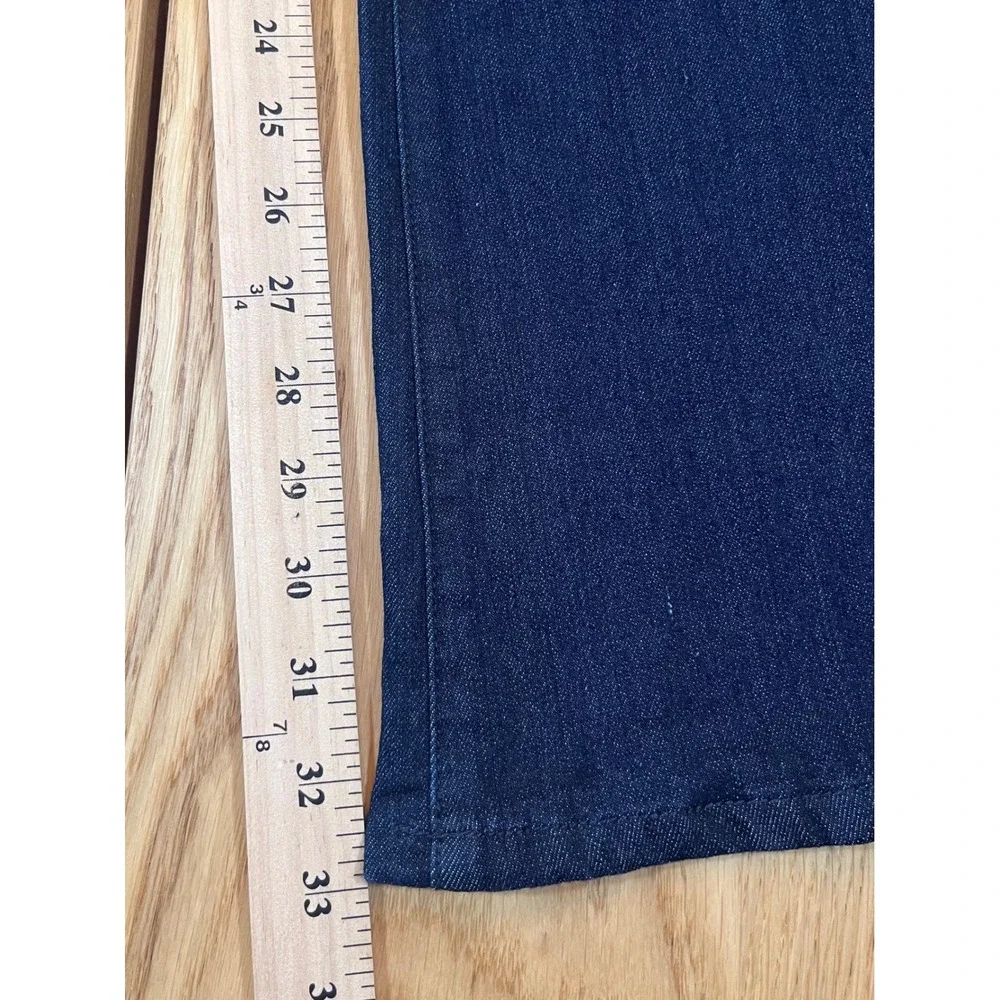 Michael Kors Flare Leg Jeans Women Size 10 Dark Wash Denim Minimalist Aesthetic